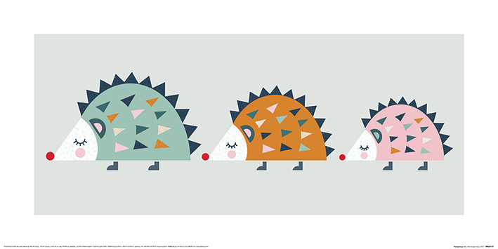 Little Design Haus (Hedgehogs) Art Prints