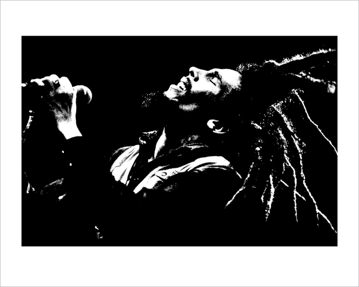 Bob Marley (B&W) Art Print