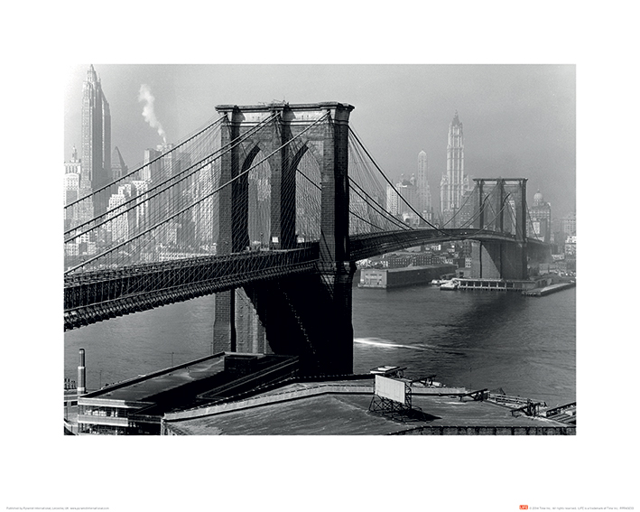 Time Life (Brooklyn Bridge, New York 1946) Art Print