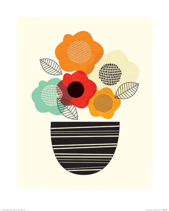 Nicola Evans (Scandi Flowers II) Art Print
