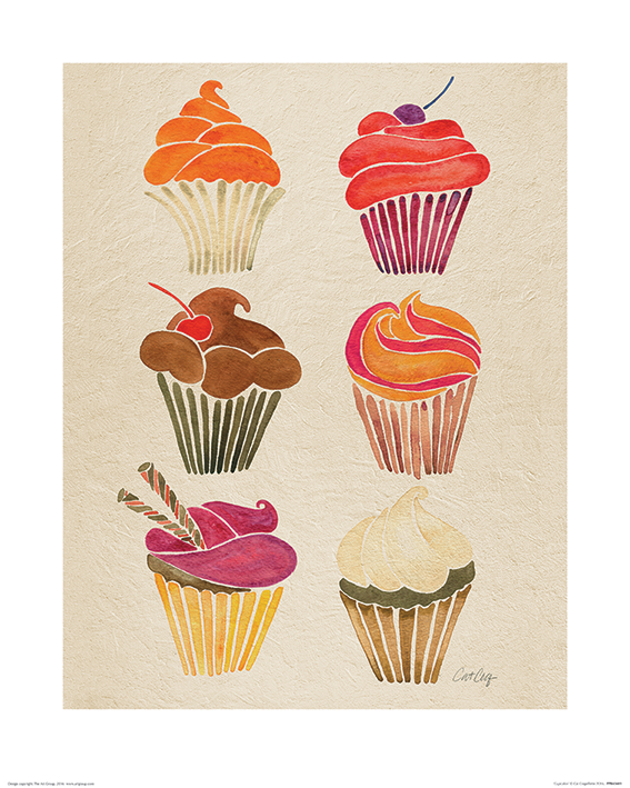 Cat Coquillette (Cupcakes) Art Print