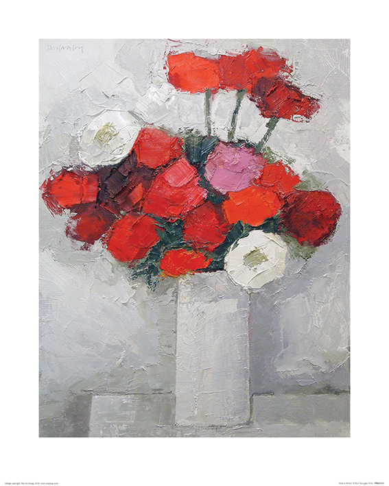 Paul Donaghy (Reds & Whites) Art Print