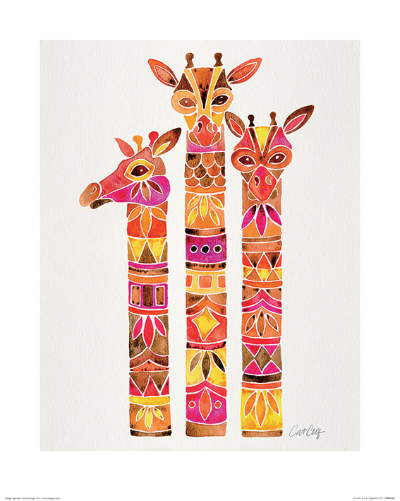 Cat Coquillette (Giraffes) Art Print