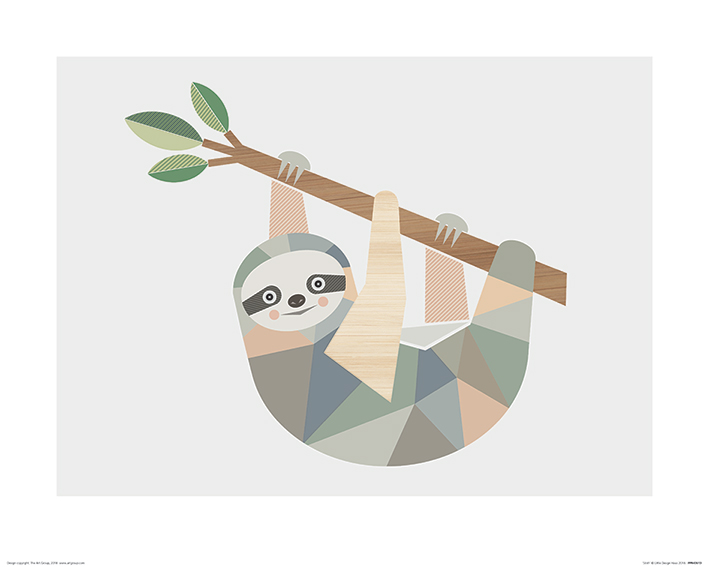 Little Design Haus (Sloth) Art Print