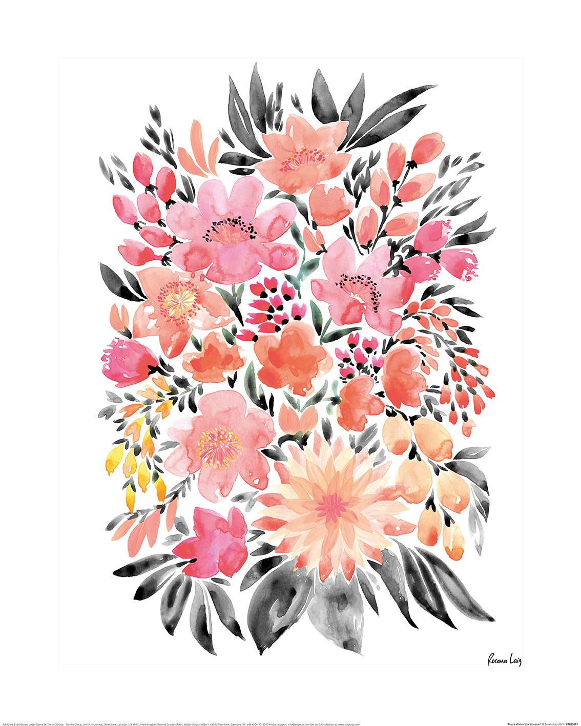 Rosana Laiz (Mayra Watercolour Bouquet) Art Prints