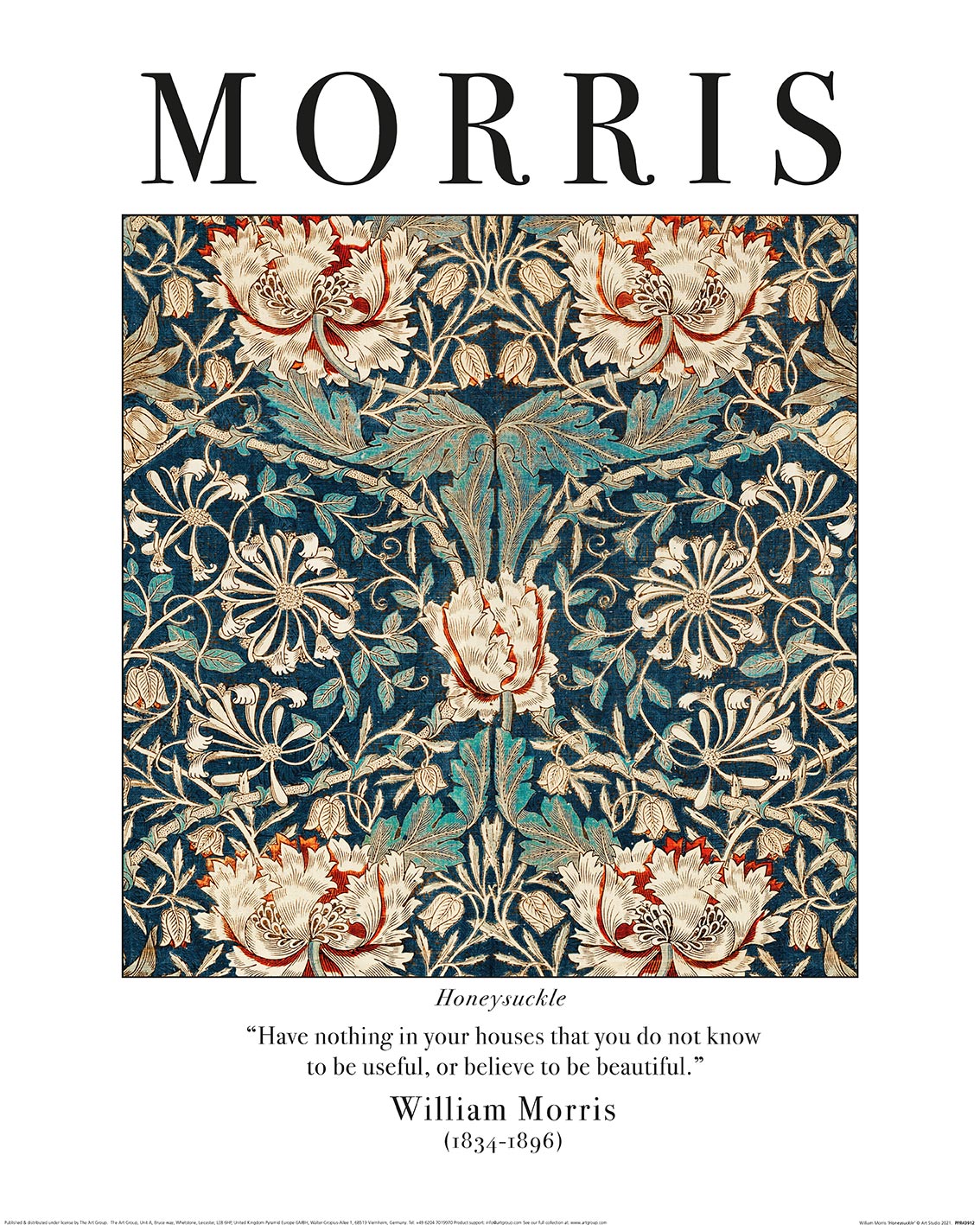 William Morris (Honeysuckle) Art Prints
