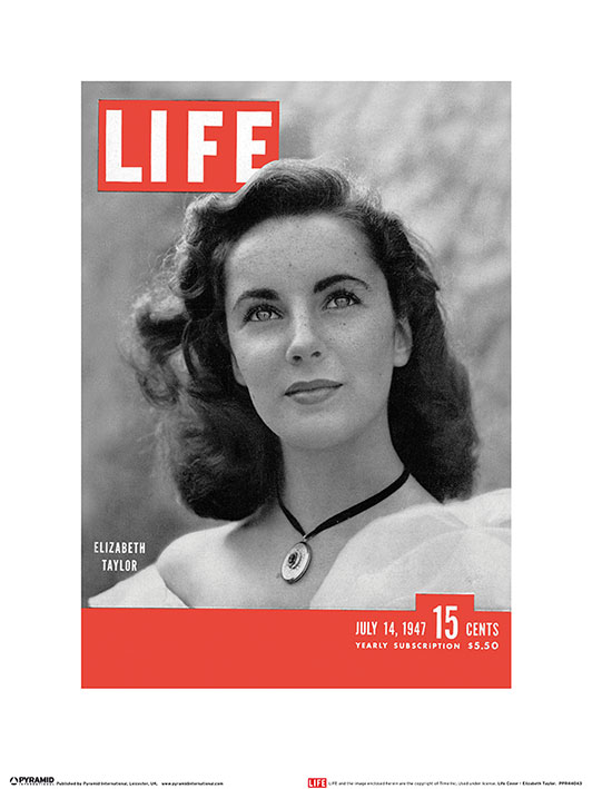 Time Life (Life Cover - Elizabeth Taylor) Art Prints