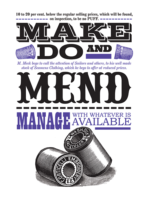 asintended (Make Do And Mend) Art Print