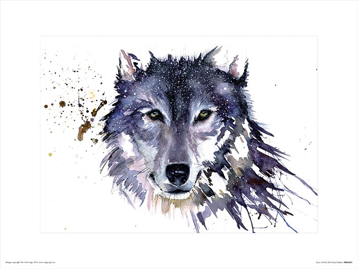 Sarah Stokes (Snow Wolf) Art Print