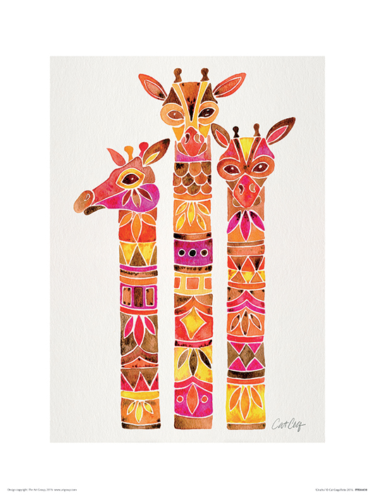 Cat Coquillette (Giraffes) Art Prints