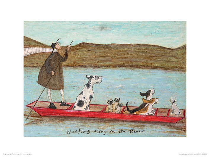 Sam Toft (Woofing along on the River) Art Prints