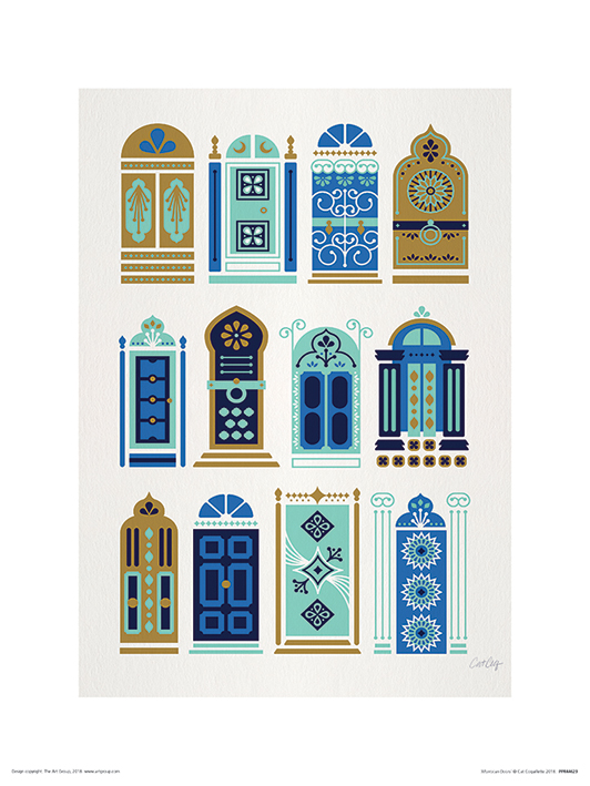 Cat Coquillette (Moroccan Doors) Art Prints