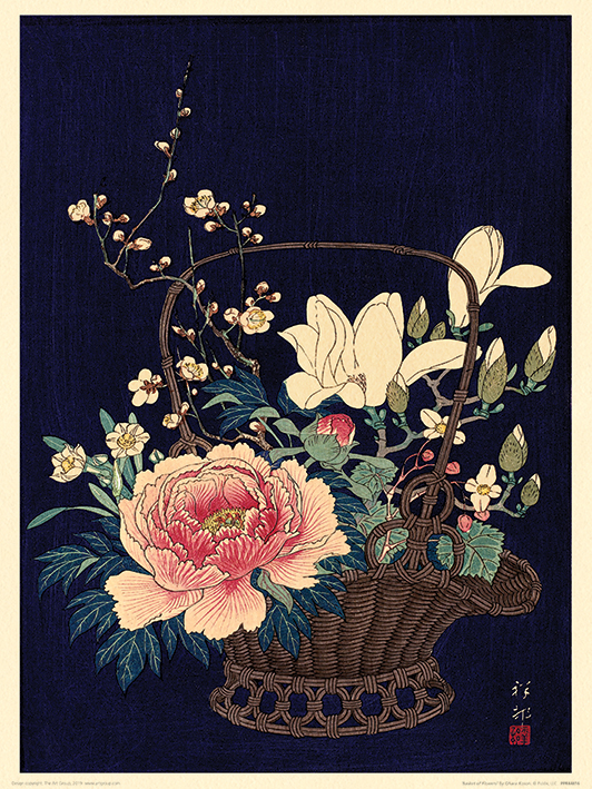 Ohara Koson (Basket of Flowers) Art Prints