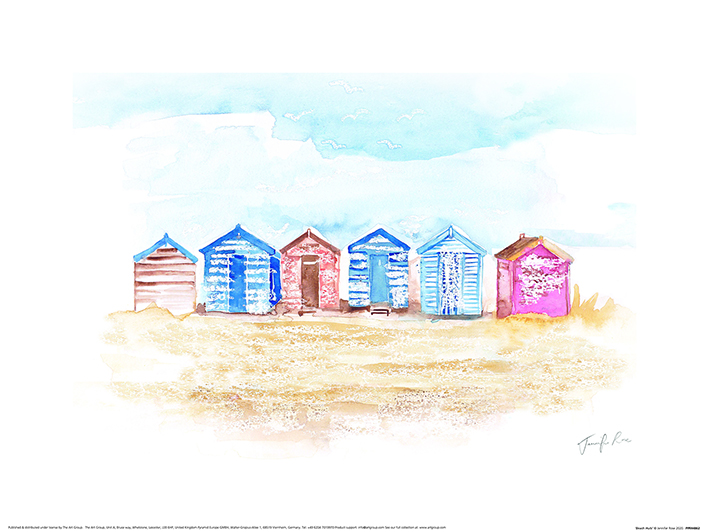Jennifer Rose (Beach Huts) Art Prints