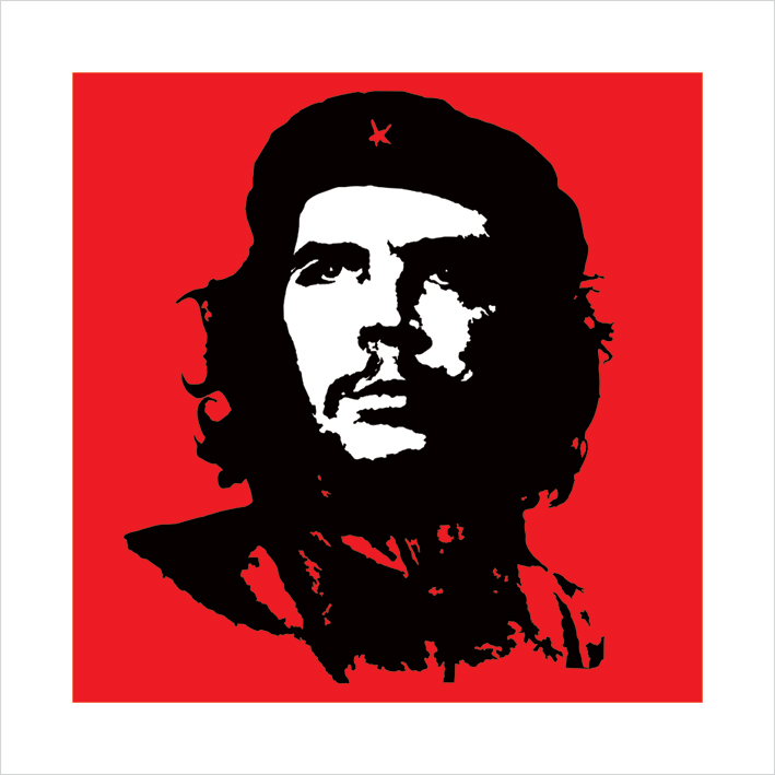 Che Guevara (Red) Art Print