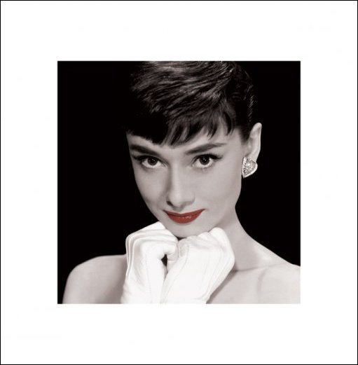 Audrey Hepburn (Red Lips) Art Print