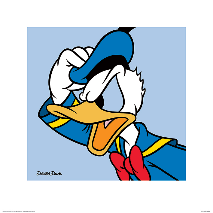 Donald Duck (Blue) Art Prints