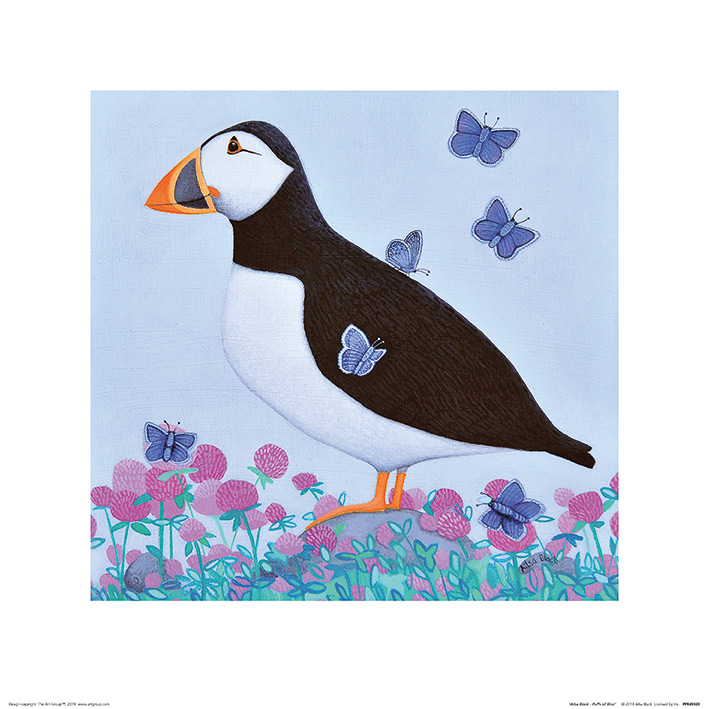 Ailsa Black (Puffs of Blue) Art Prints