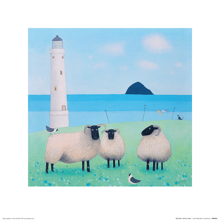 Ailsa Black (Wind on Wool) Art Prints