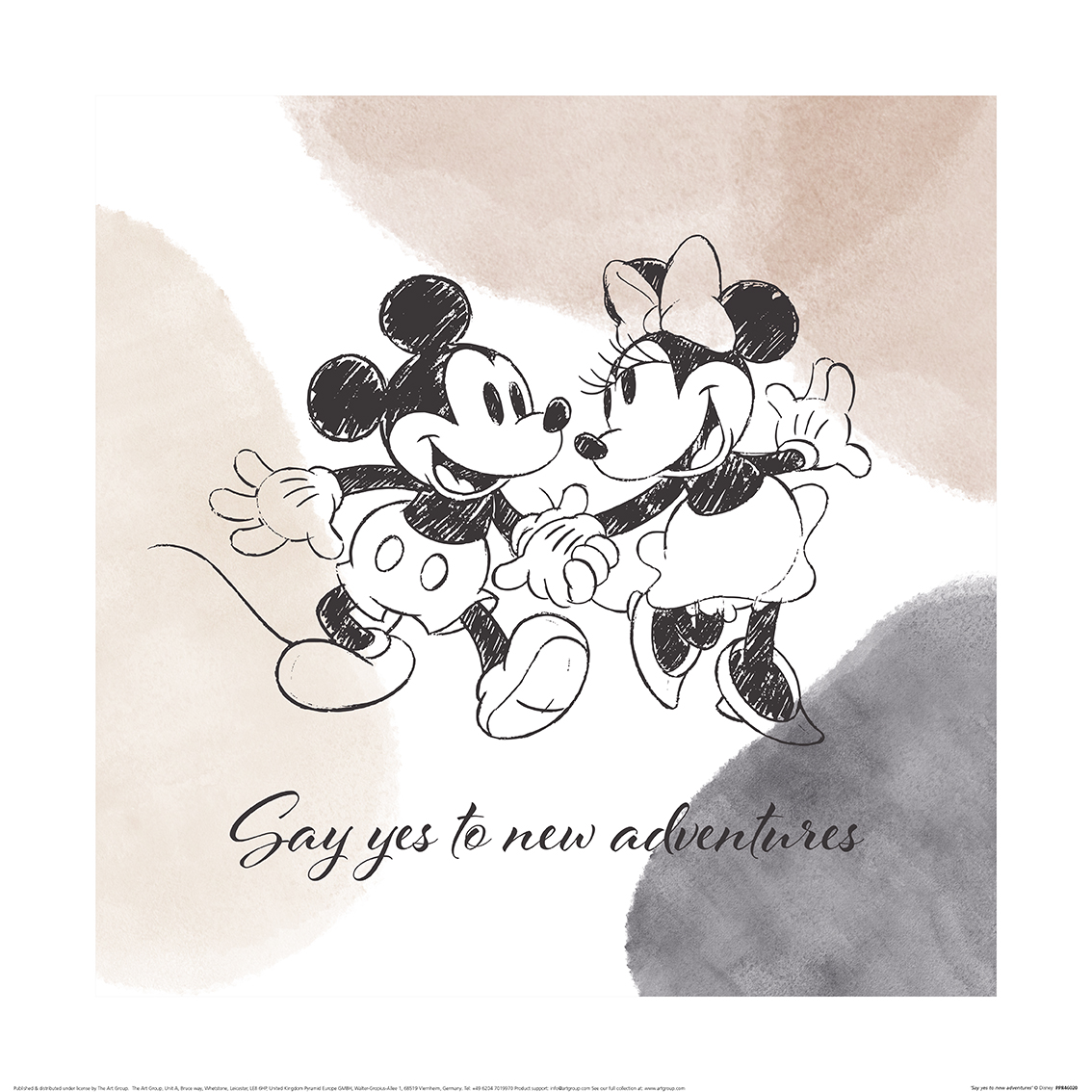 Mickey & Minnie (Say Yes to New Adventures) Art Print