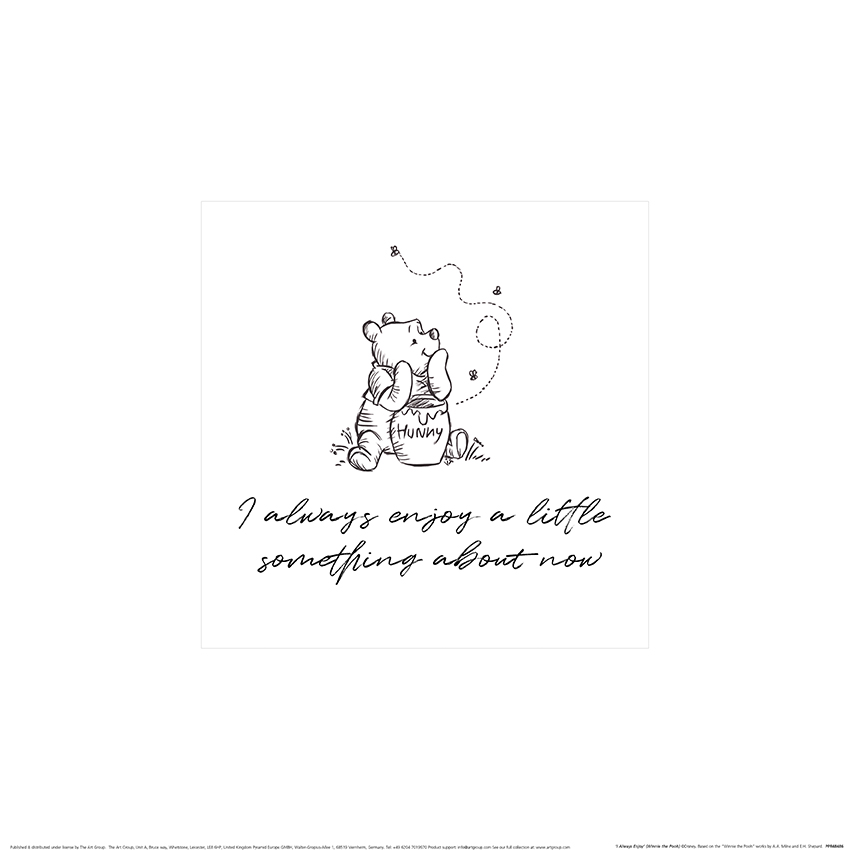 Winnie the Pooh (I Always Enjoy) Art Print