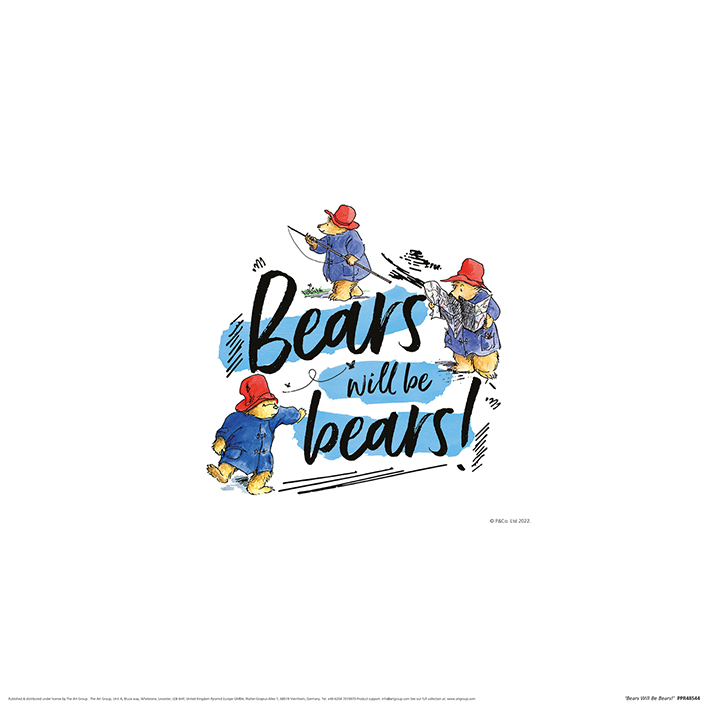 Paddington Bear (Bears Will Be Bears!) Art Print