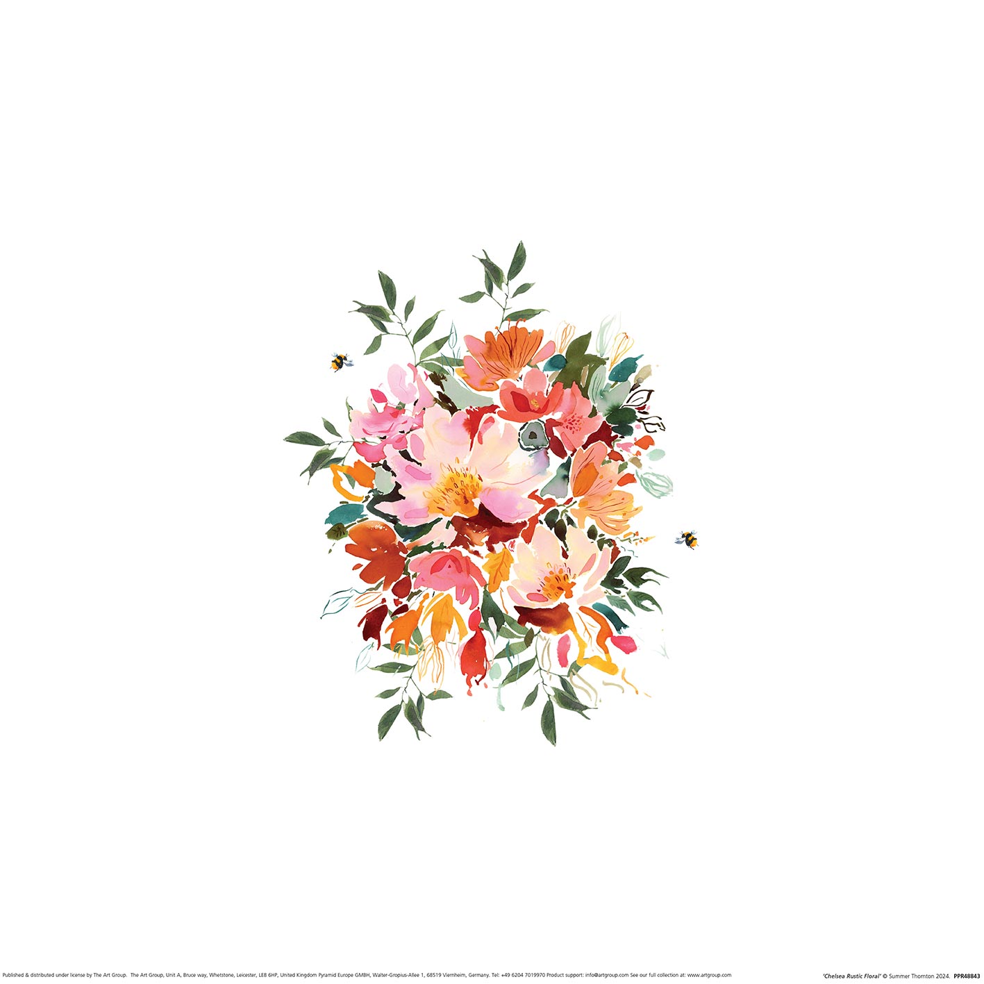 Summer Thornton (Chelsea Rustic Floral) Art Print