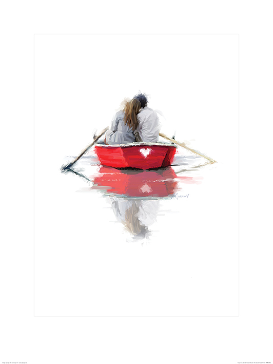 Richard Macneil (Couple in a Boat) Art Print