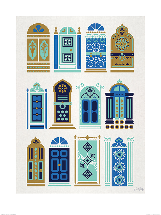 Cat Coquillette (Moroccan Doors) Art Prints