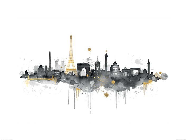 Summer Thornton (Paris Skyline) Art Print