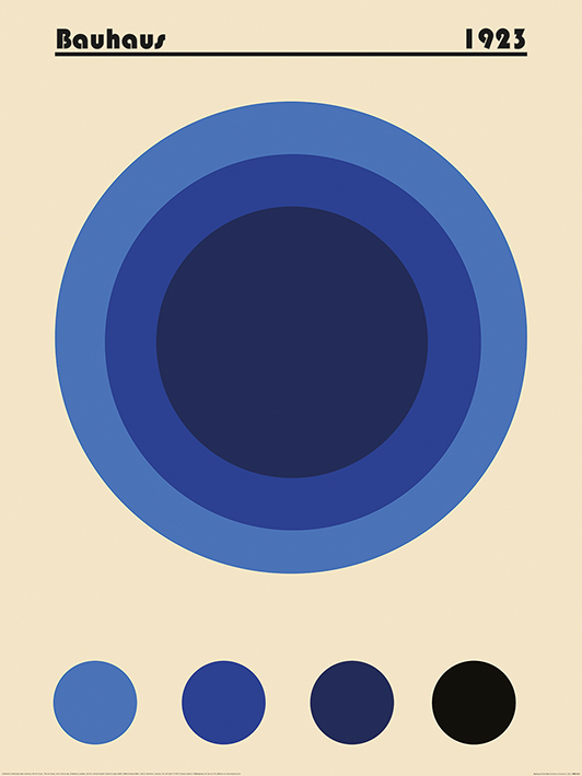 William Gustafsson (Bauhaus Circle Blue) Art Print