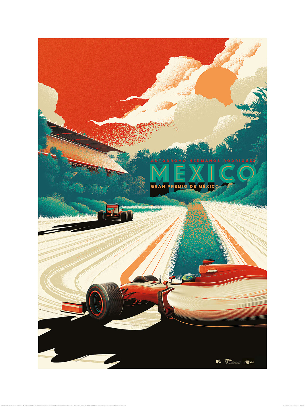 Zoom F1 (Mexico) Art Print The Art Group