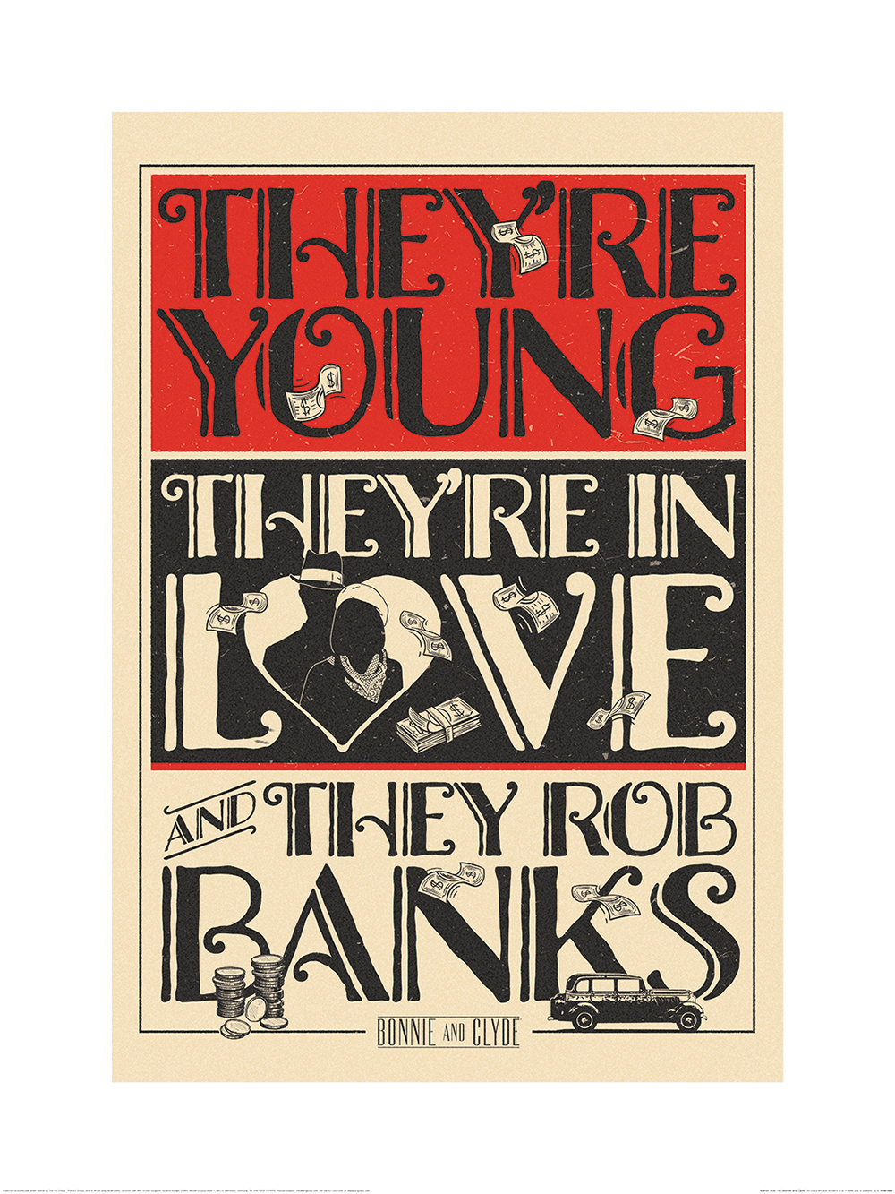 Warner Brothers 100 Bonnie And Clyde Art Print The Art Group