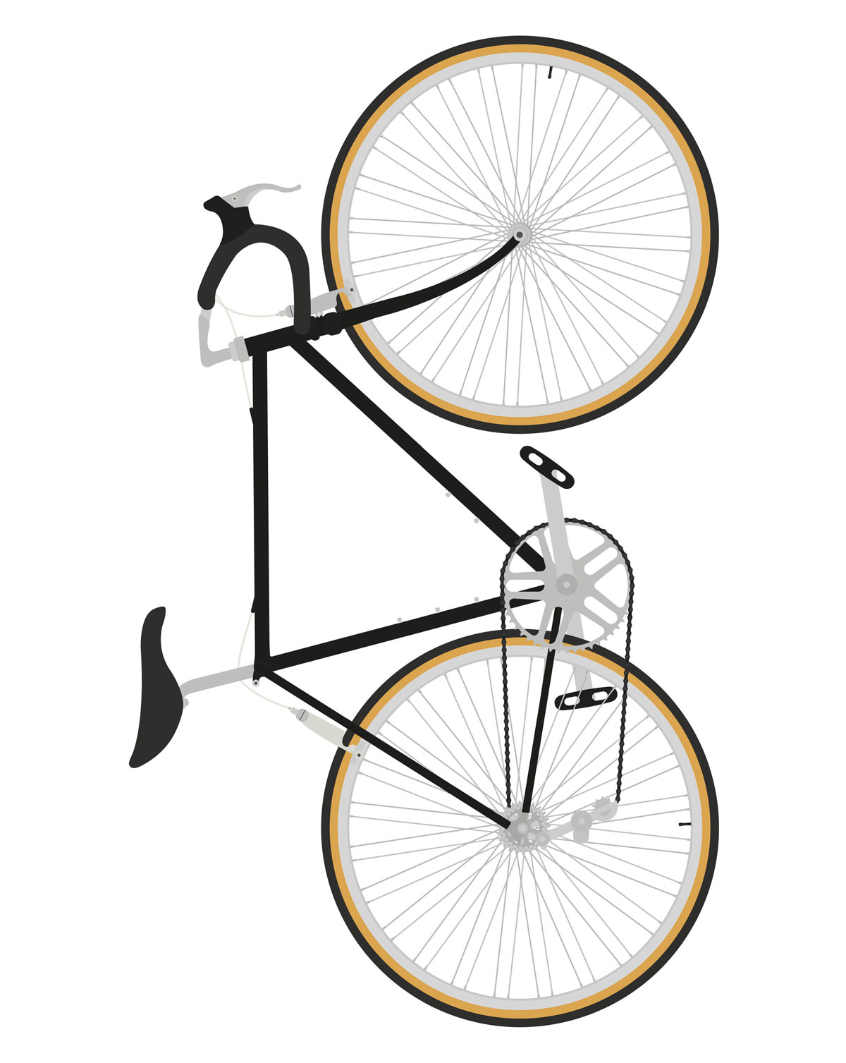 Monument Studio (Bike (Black) Art Prints