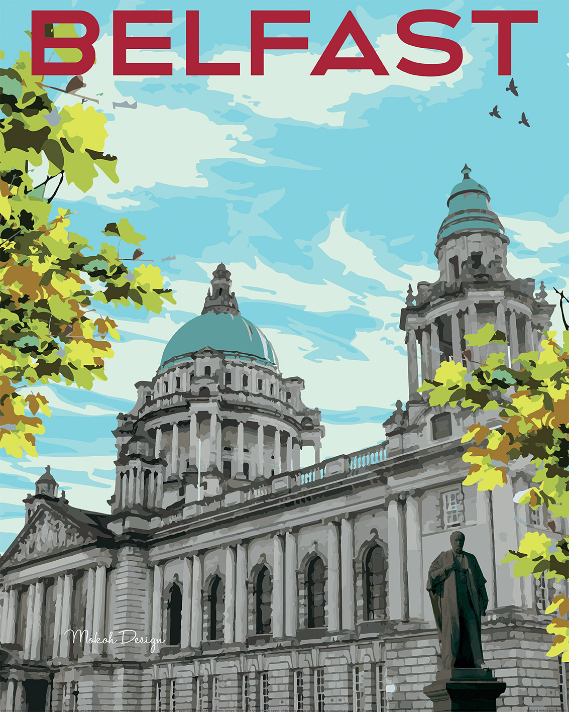 MOKOH (Belfast) Art Print The Art Group