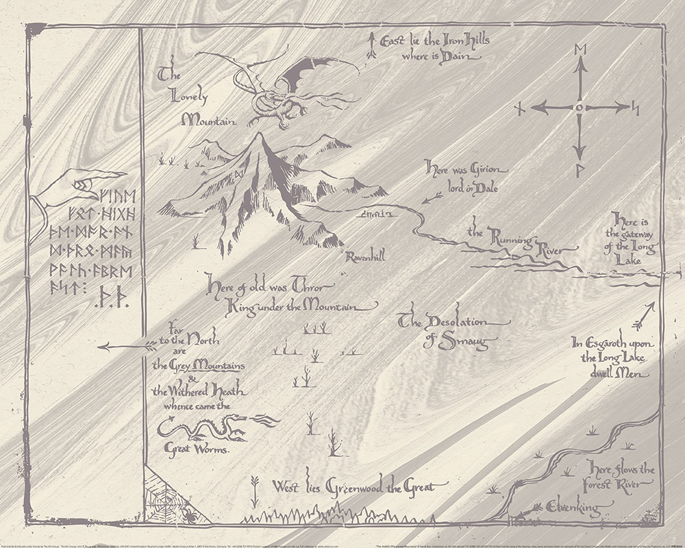 The Hobbit (The Lonely Mountain) Art Prints