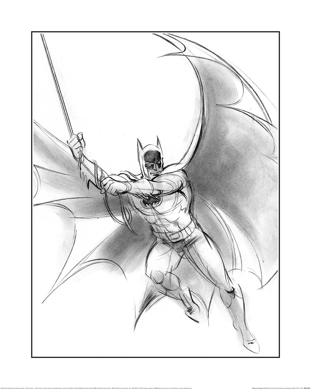 Batman (Swoop) Art Print