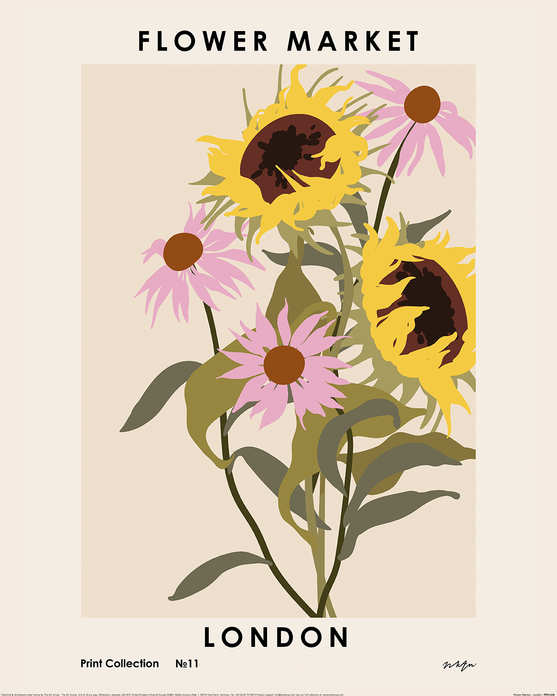 NKTN (Flower Market - London) Art Prints