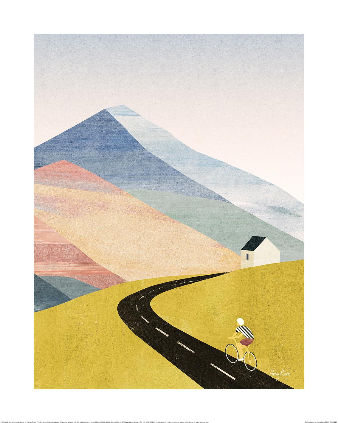 Henry Rivers (Cycling Home) Art Print