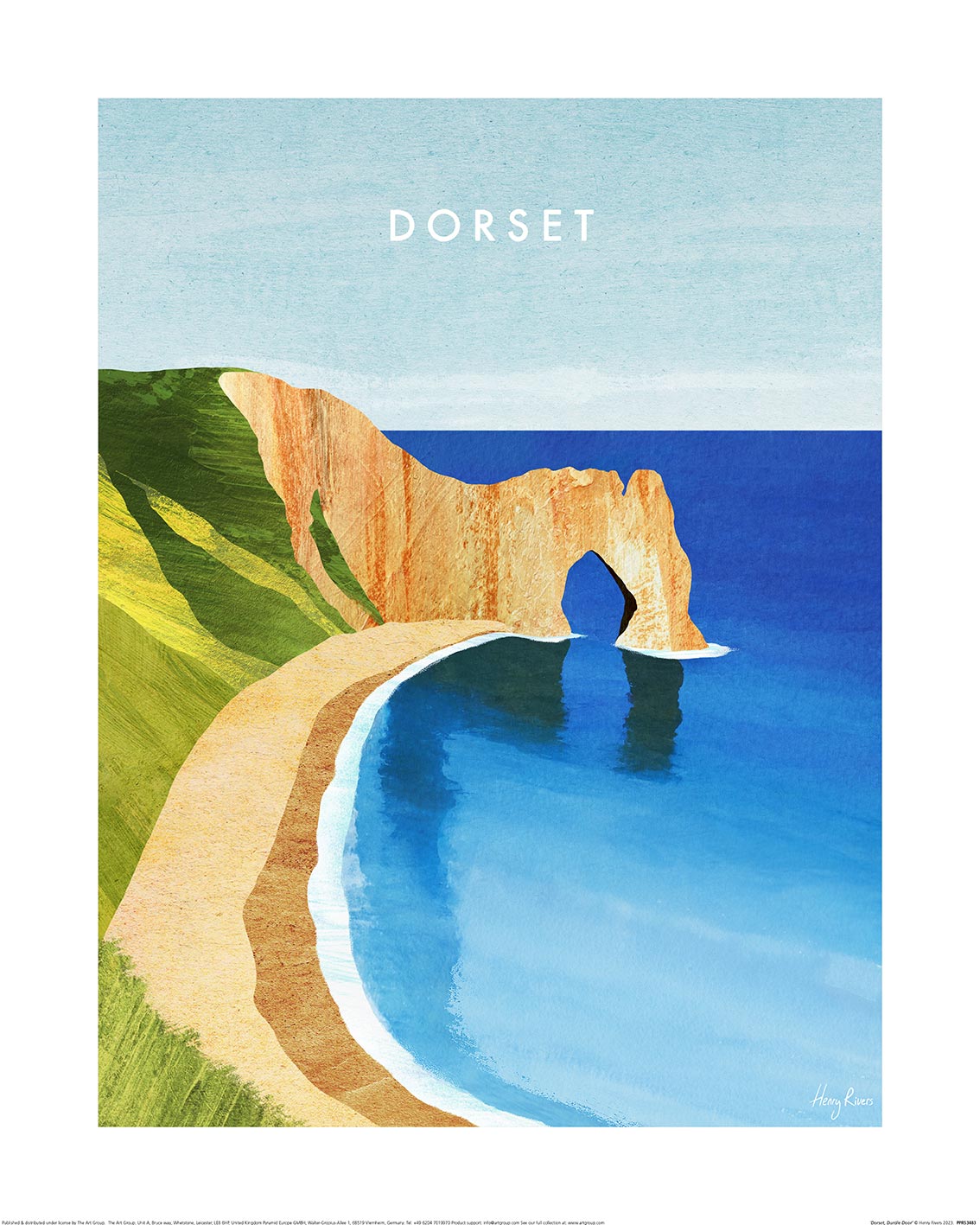 Henry Rivers (Dorset, Durdle Door) Art Print