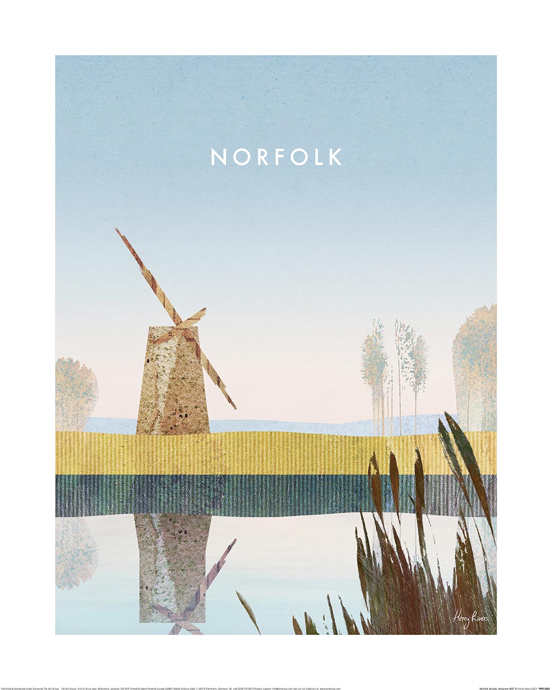 Henry Rivers (Norfolk Broads, Brograve Mill) Art Prints