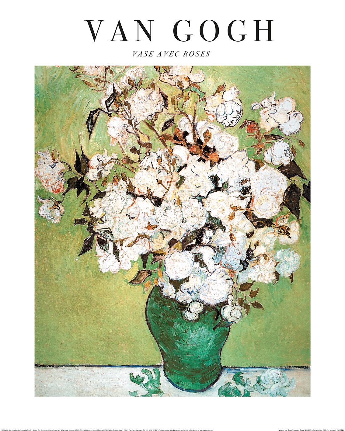 Vincent Van Gogh (Vase Avec Roses) Art Prints