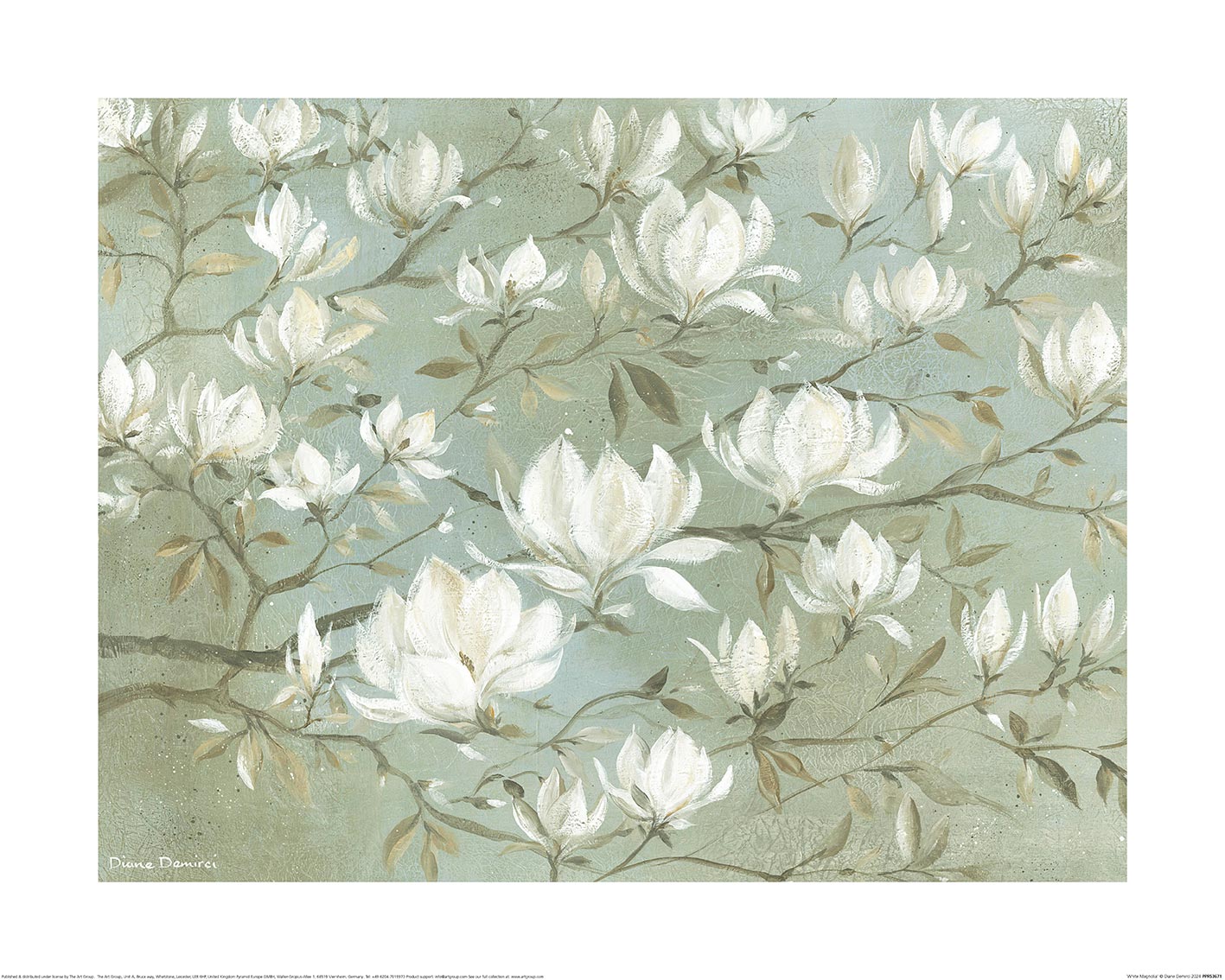 Diane Demirci (White Magnolia) Art Prints