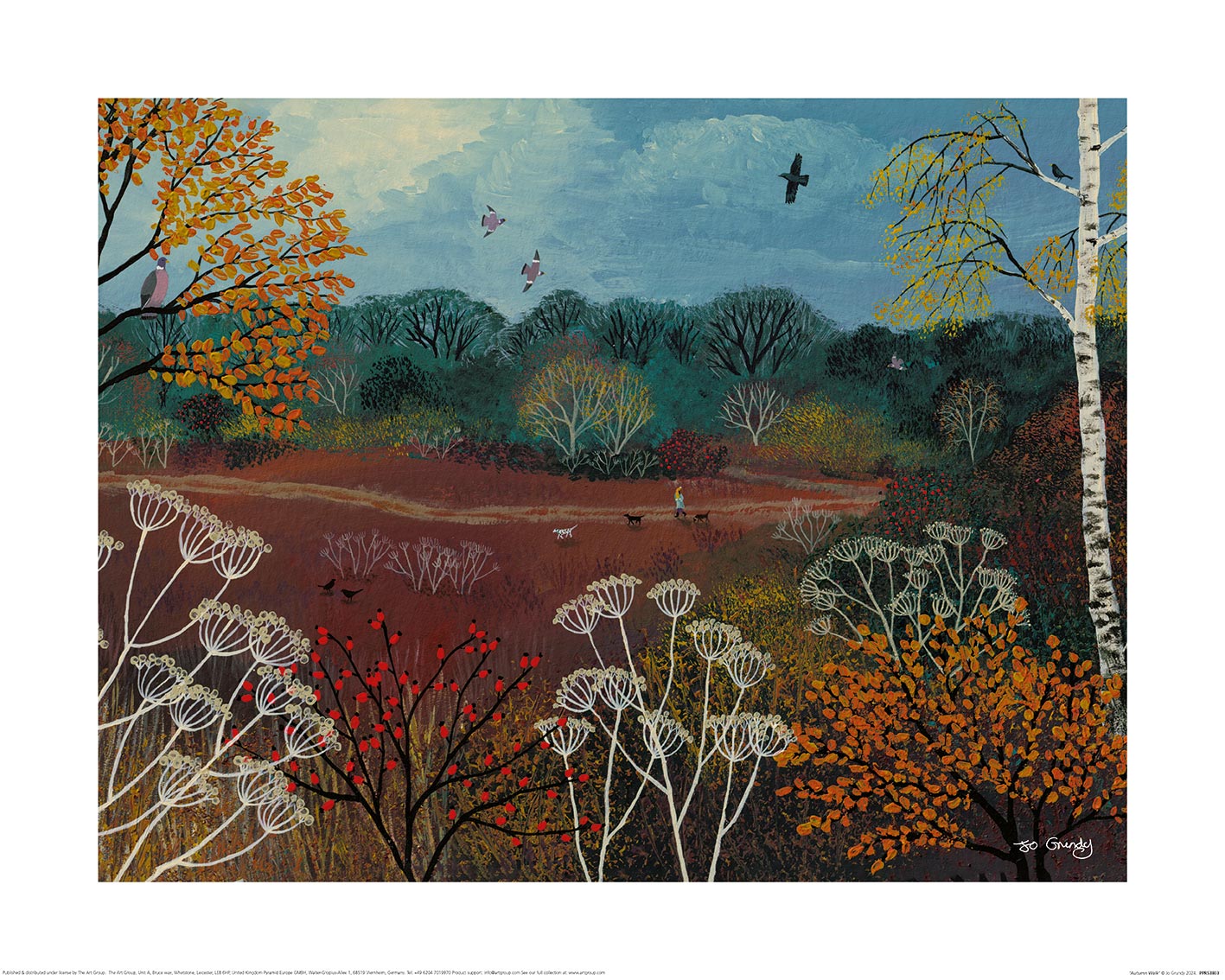 Jo Grundy (Autumn Walk) Art Prints