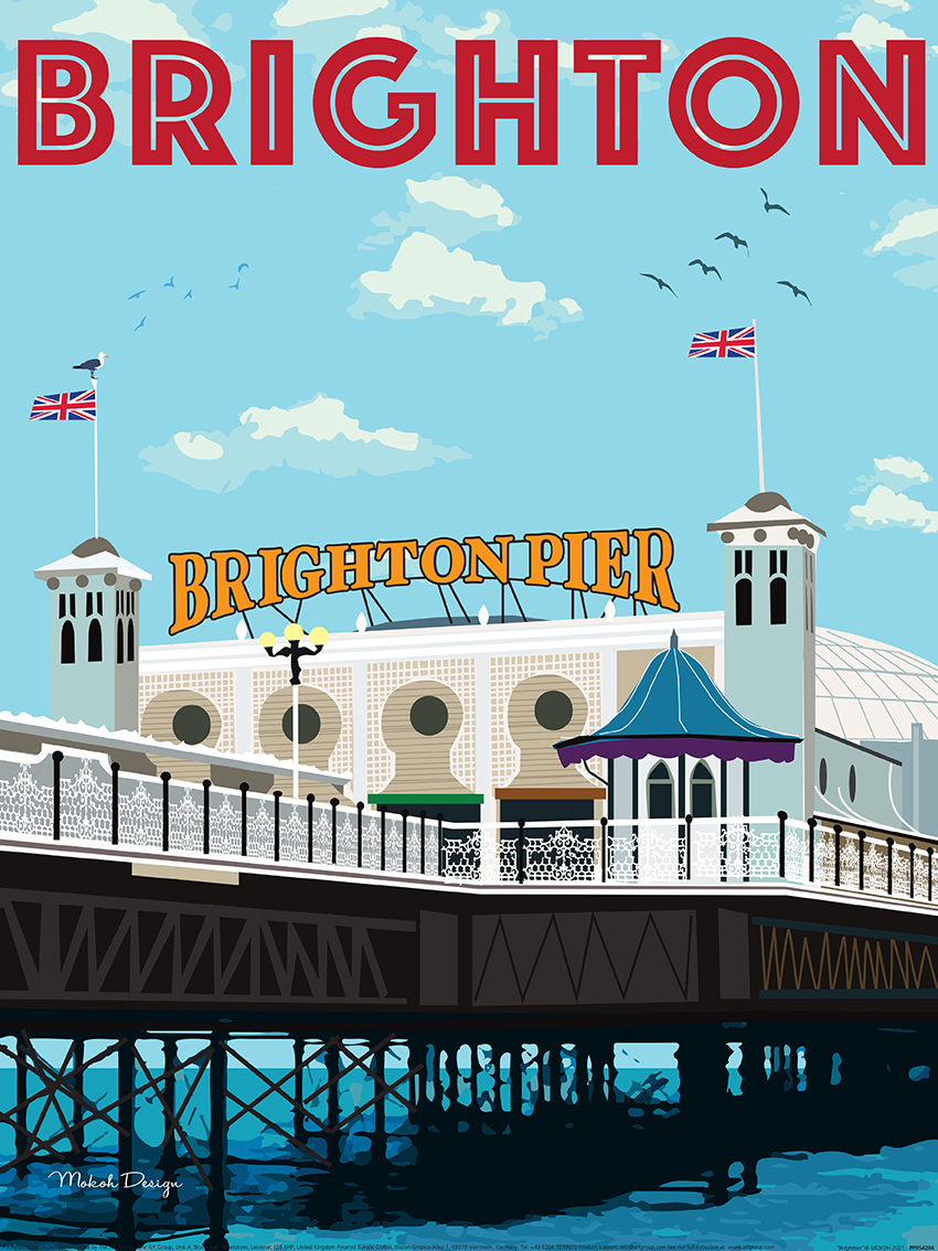 MOKOH (Brighton) Art Print The Art Group