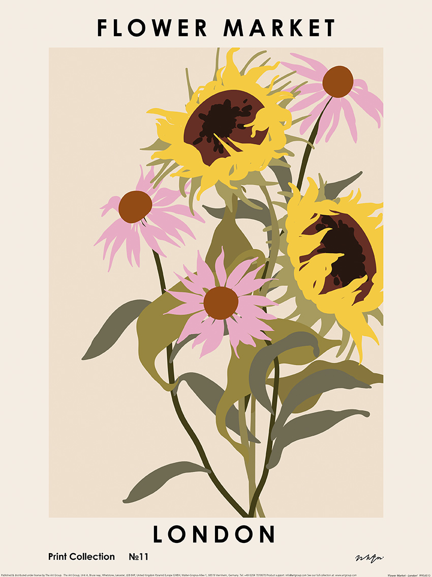 NKTN (Flower Market - London) Art Prints