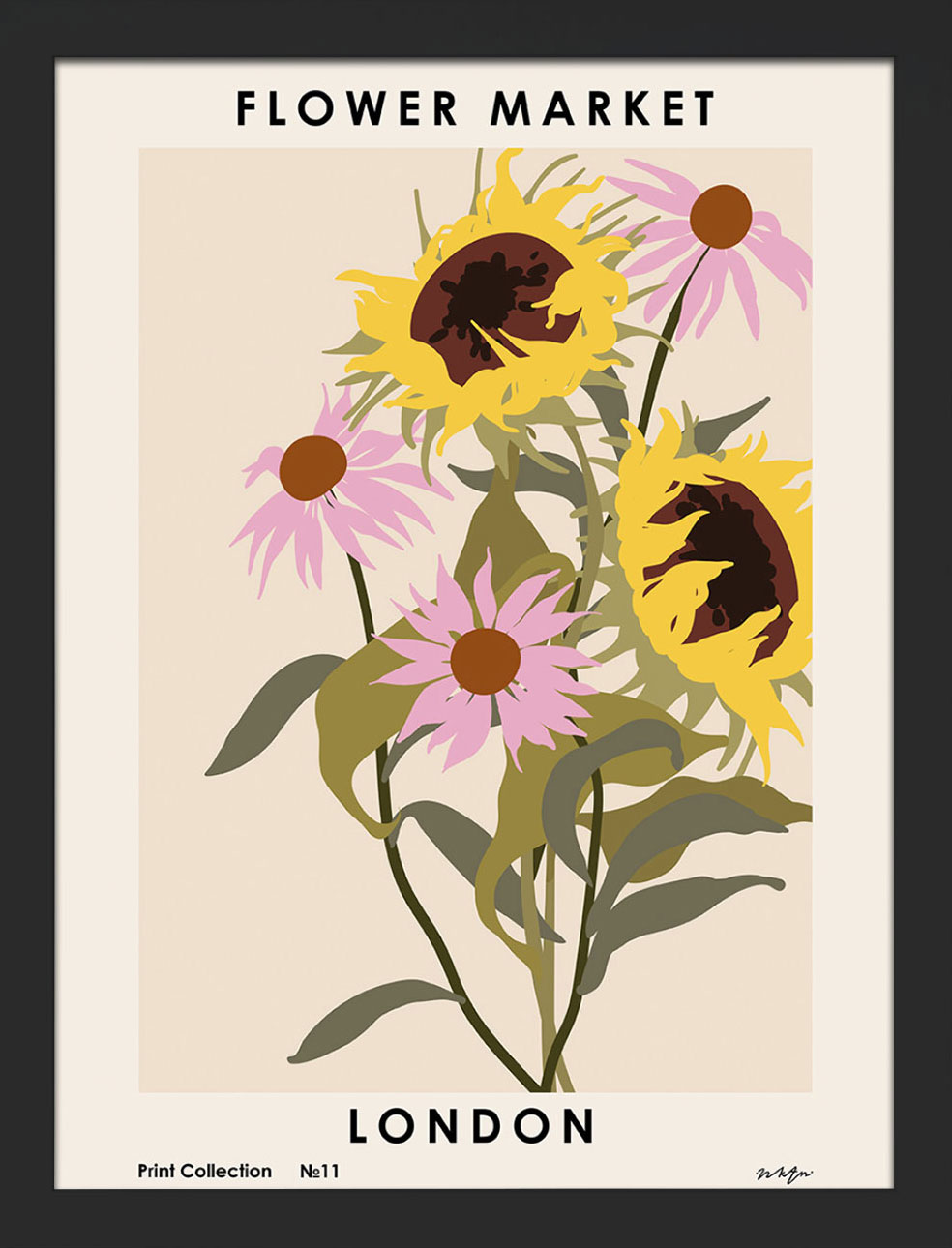 NKTN (Flower Market - London) Art Prints