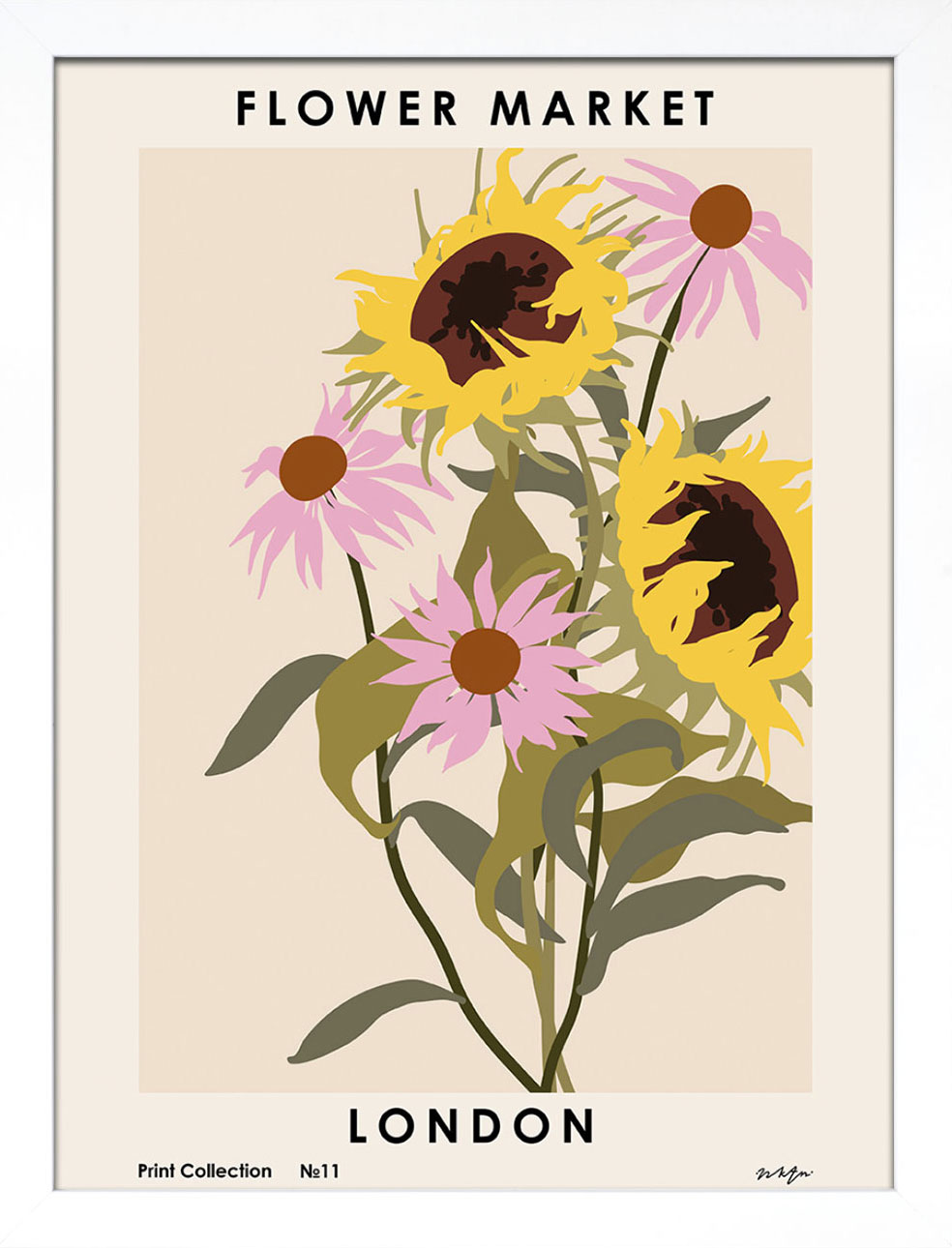 NKTN (Flower Market - London) Art Prints