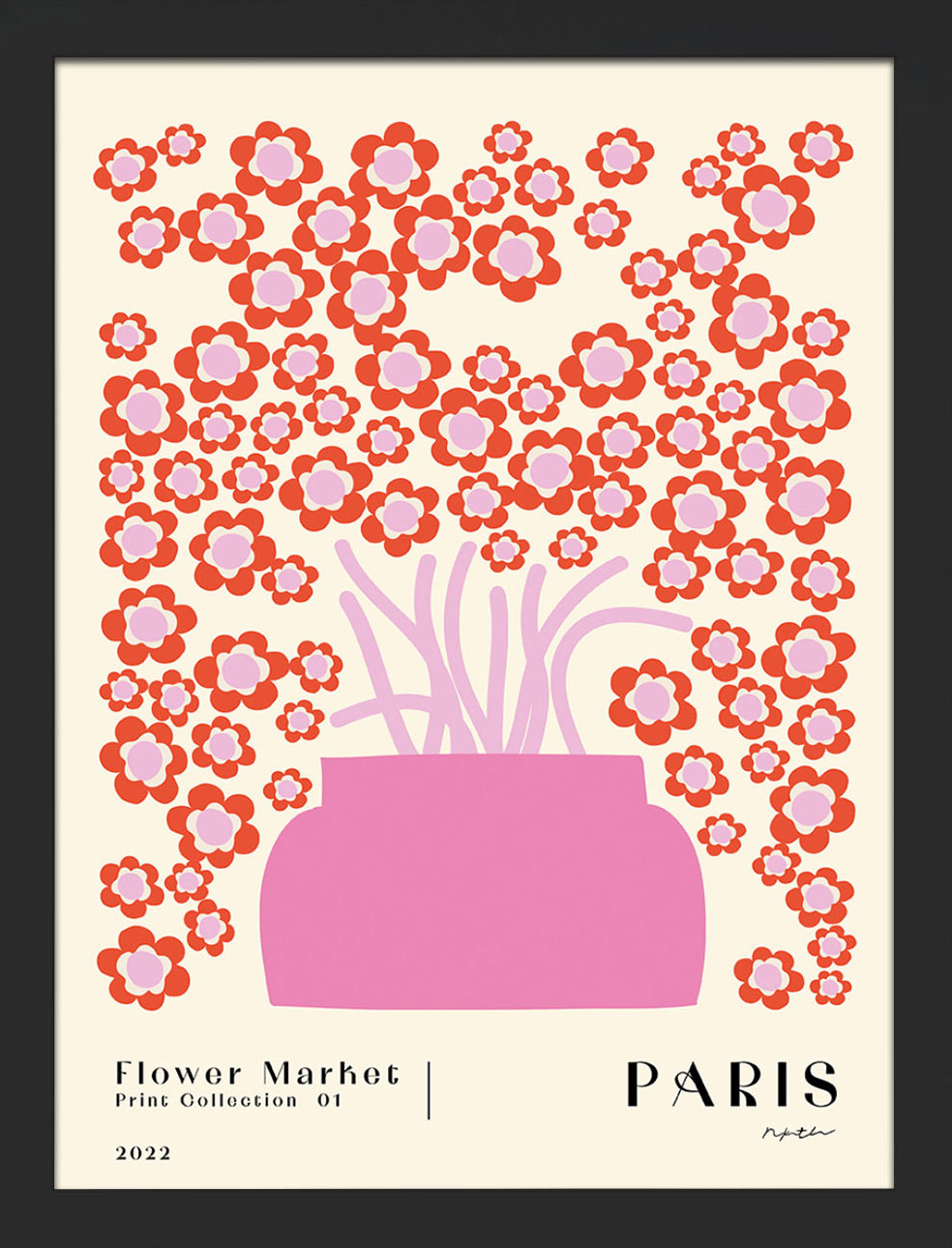 NKTN (Flower Market - Paris) Art Prints
