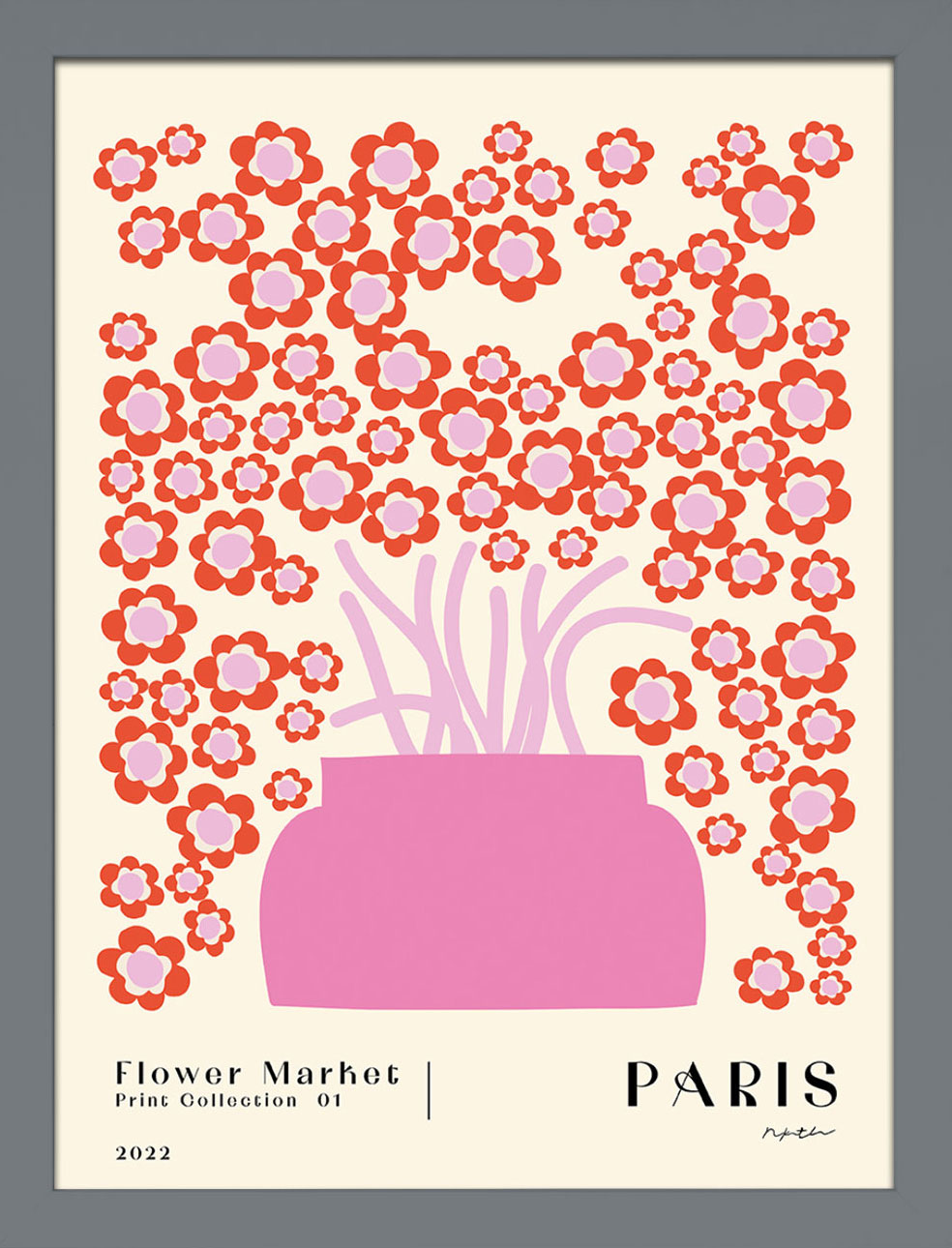 NKTN (Flower Market - Paris) Art Prints